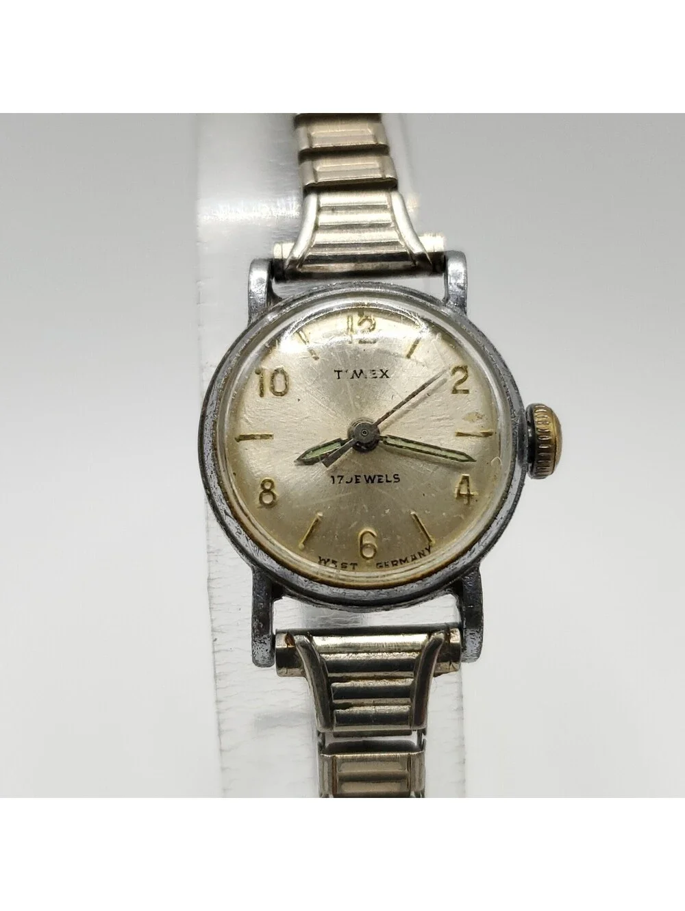 Vintage Timex West Germany 17J Mechanical Womens Watch 18mm For Parts Or Repair